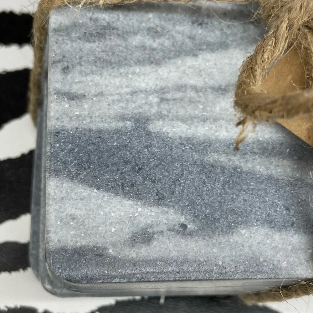 Genuine Marble Coasters Set of 4 Holiday Table Decor